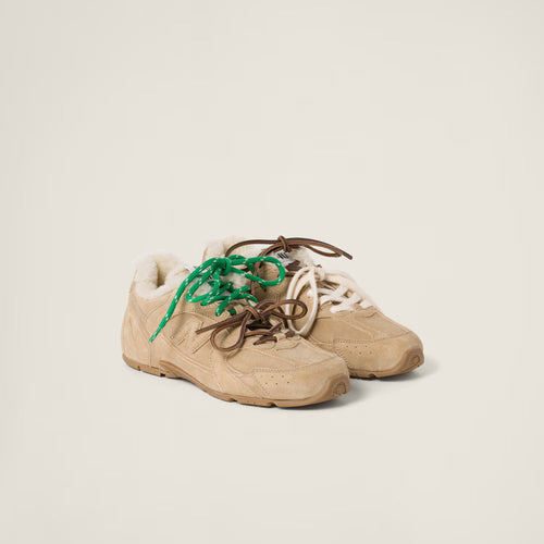 530 SL Runner – Bleached Leather & Shearling Edition (Écru) Women