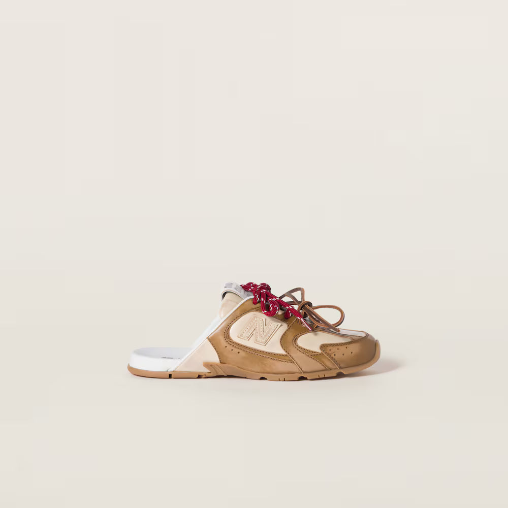 530 SL Mules – Bleached Leather & Gum Sole Cinnamon Travertine Gray