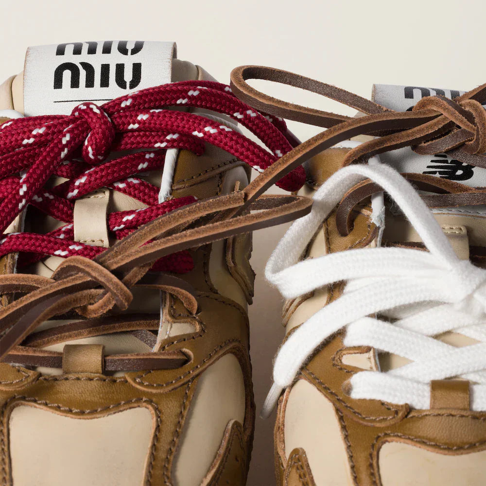 530 SL Mules – Bleached Leather & Gum Sole Cinnamon Travertine Gray