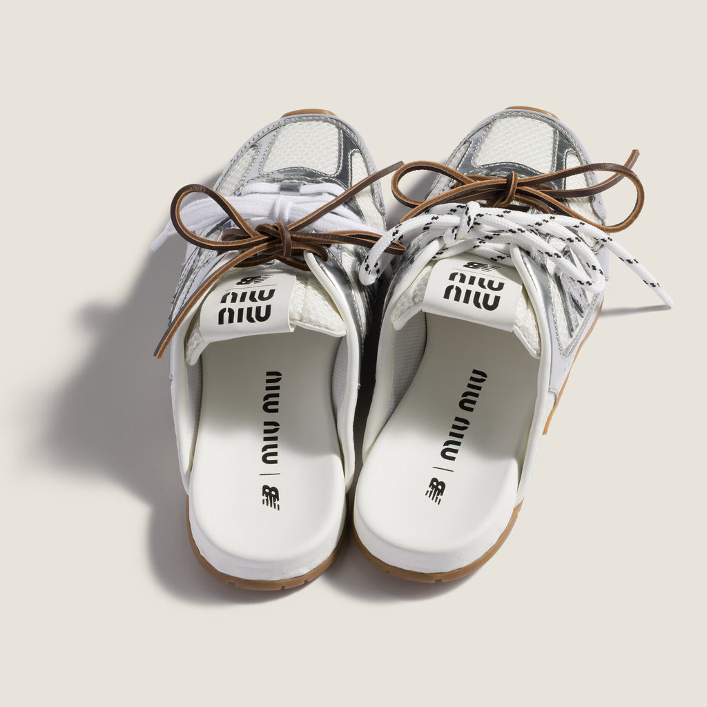 530 SL Mules - Metallic Leather and Mesh