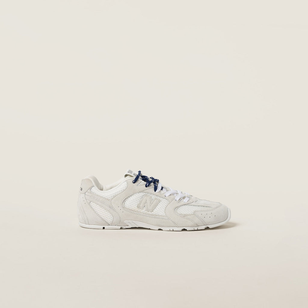 NB x Miu Miu 530 SL White suede and mesh sneakers Women